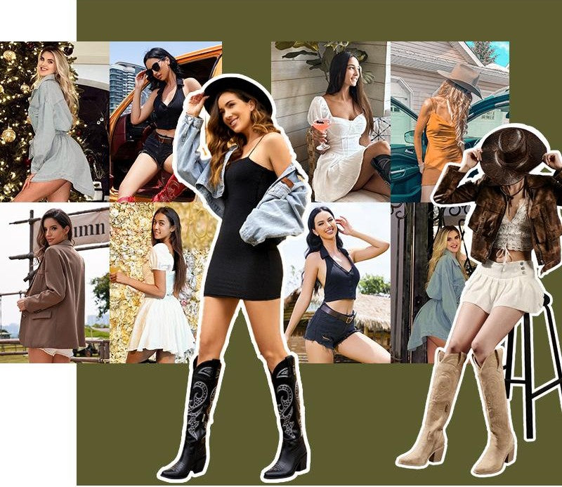 The Signature Embroidered Knee-High Cowgirl Boot